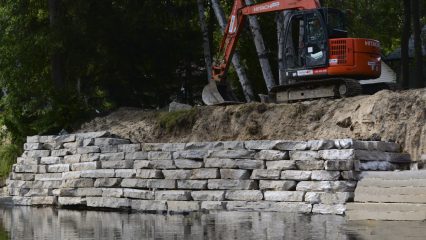 Perfect Fit Armour Stone by J.C. Rock for Shoreline Protection Retaining Wall
