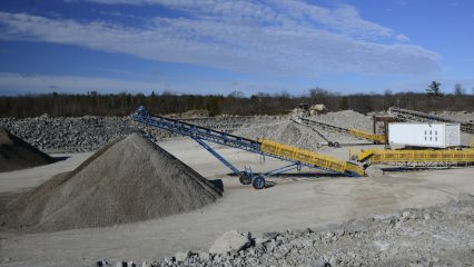 Norland Quarry Operations with two crusher runs and conveyors J.C. Rock